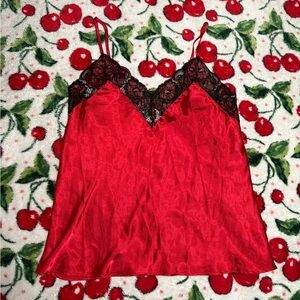 Secret Treasures Red Satin Cami